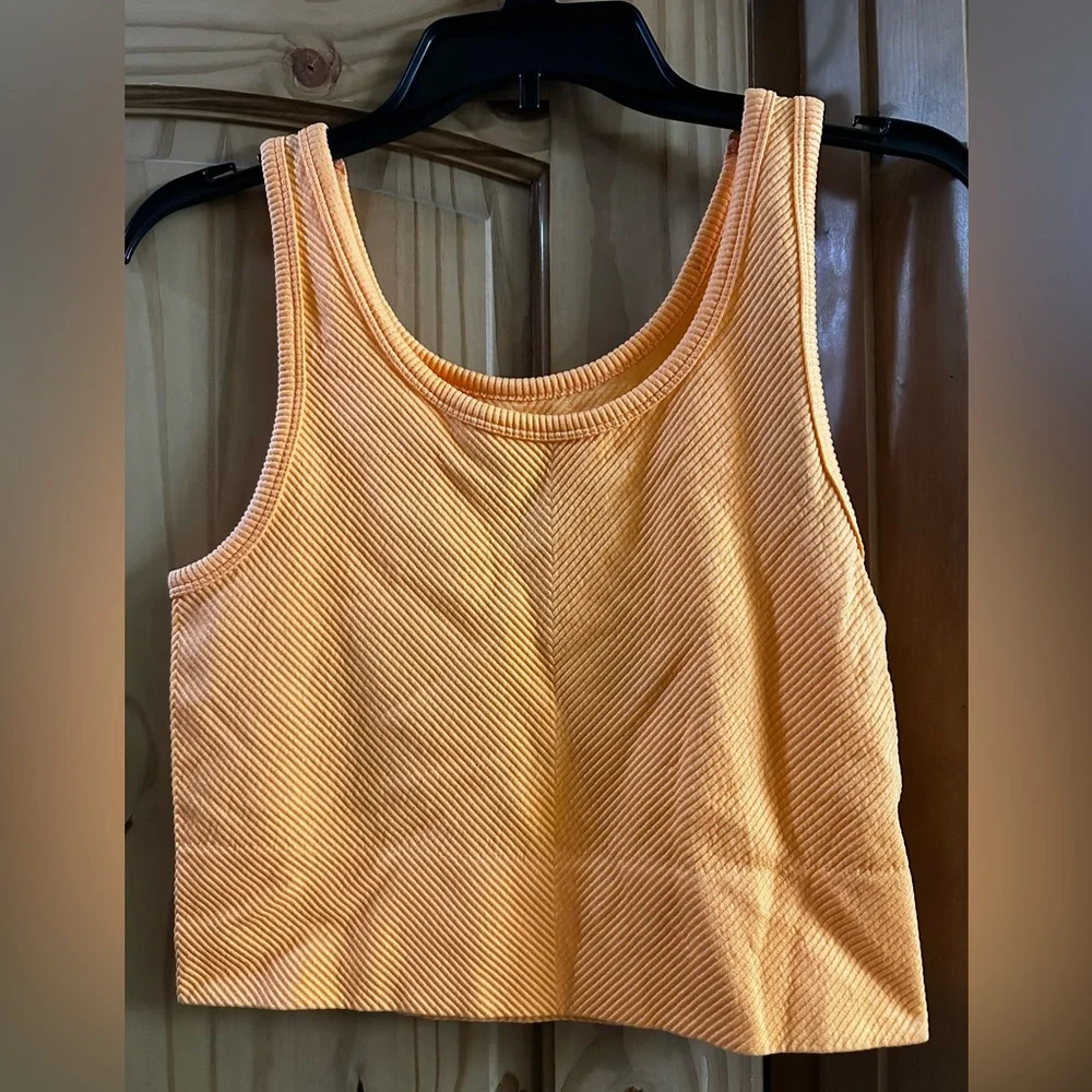 Target Orange Ribbed Bra - Picture 2 of 2